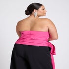 ELOQUII x kate spade new york Pleated Tie Detail Top image number null