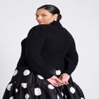ELOQUII x kate spade new york Bow Applique Turtle Neck Sweater image number null