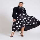 ELOQUII x kate spade new york Bow Applique Turtle Neck Sweater image number null