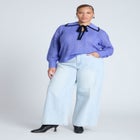 Collared Sweater With Tie image number null