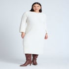 Slubby Sweater Dress image number null