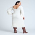Slubby Sweater Dress image number null