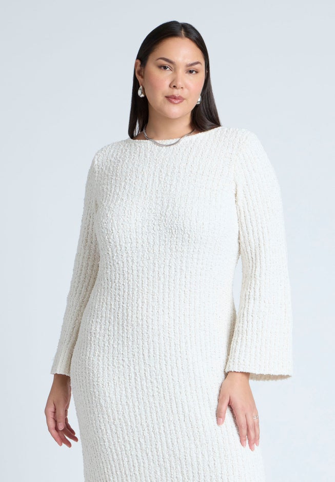 Slubby Sweater Dress image number 3