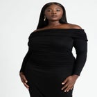 Off Shoulder Midi Dress image number null