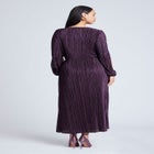 Plisse Open Sleeve Dress image number null