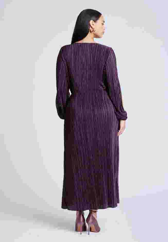 Plisse Open Sleeve Dress image number 3