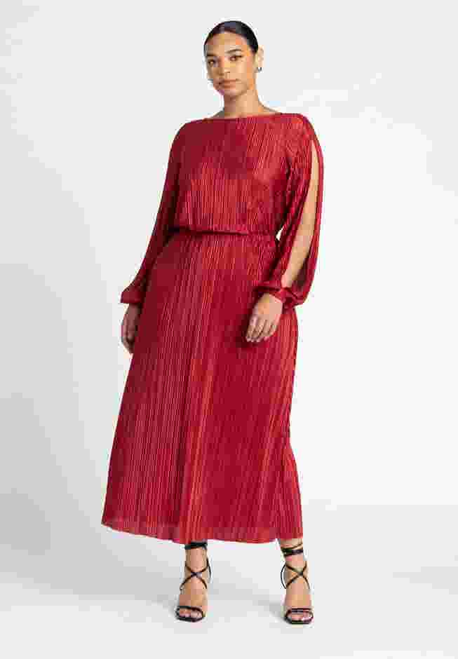 Plisse Open Sleeve Dress image number 0