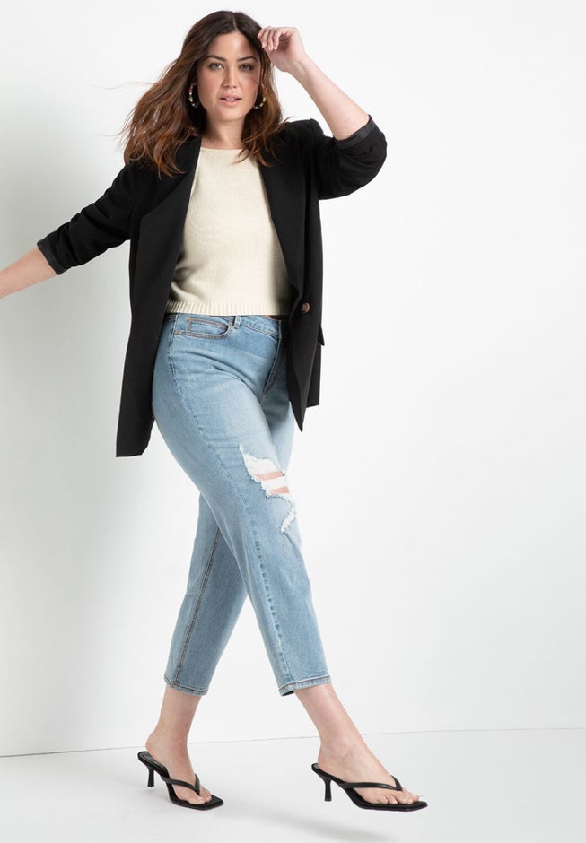 Long Relaxed Blazer image number 4
