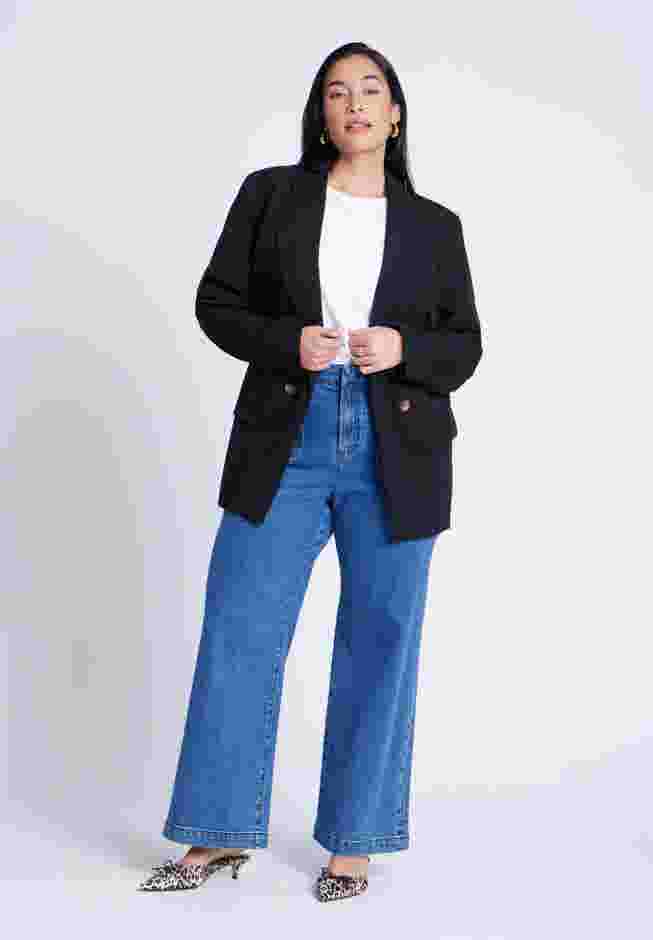 Long Relaxed Blazer image number 3