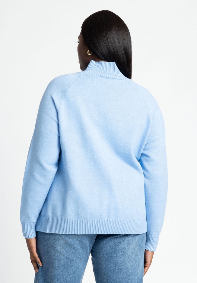 Zipper Detail Sweater image number 3