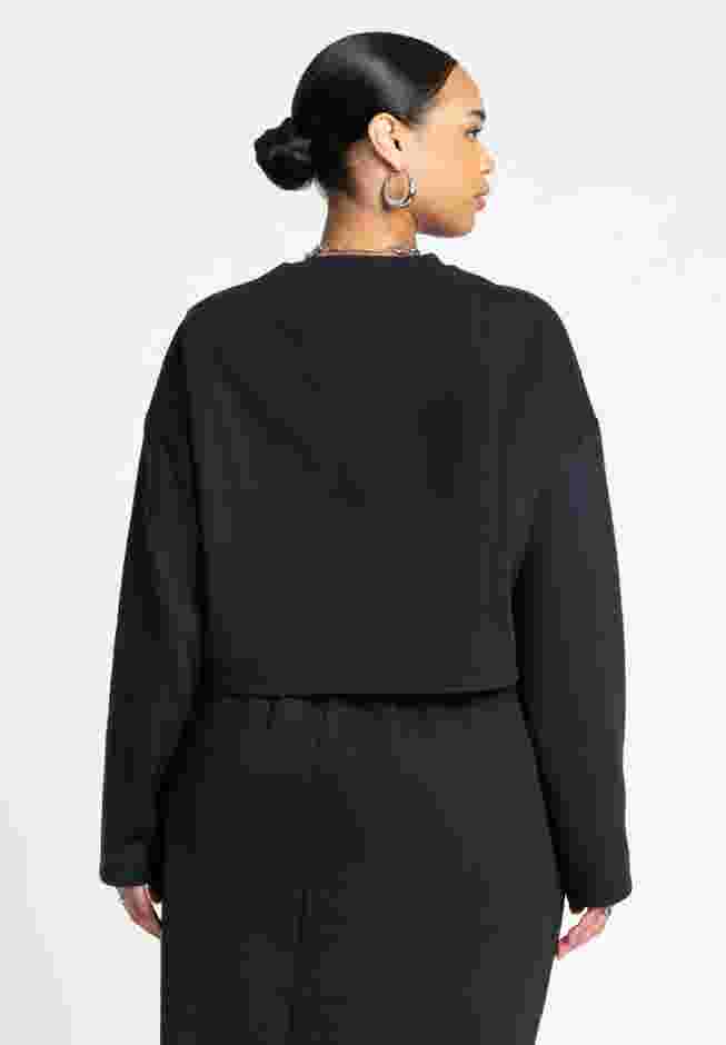 Oversized Cropped Sweatshirt image number 1