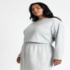 Oversized Cropped Sweatshirt image number null