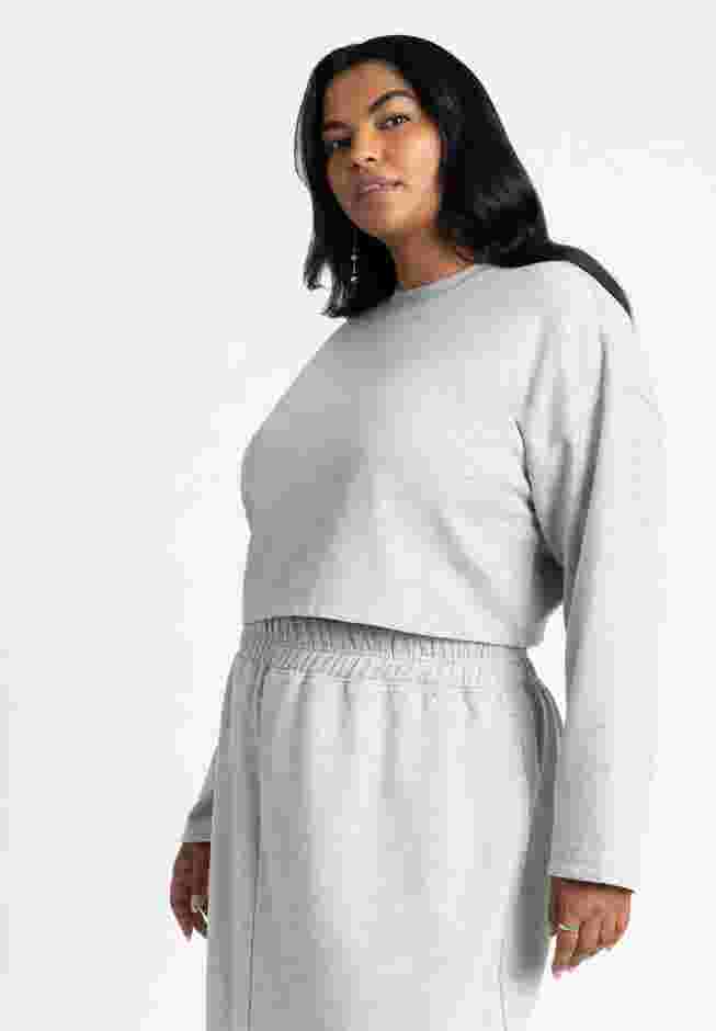 Oversized Cropped Sweatshirt image number 1