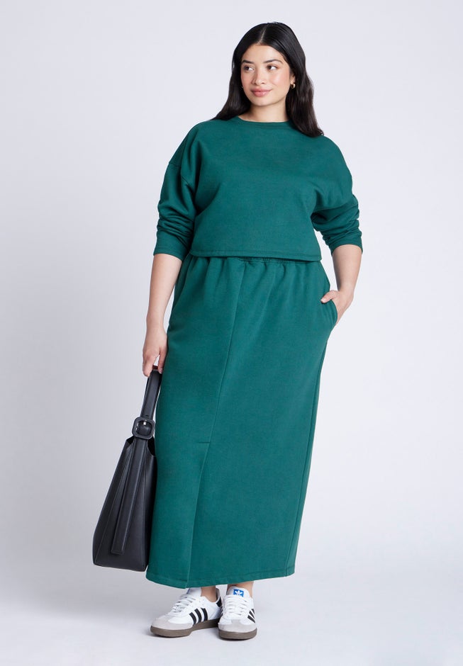 Oversized Cropped Sweatshirt image number 2