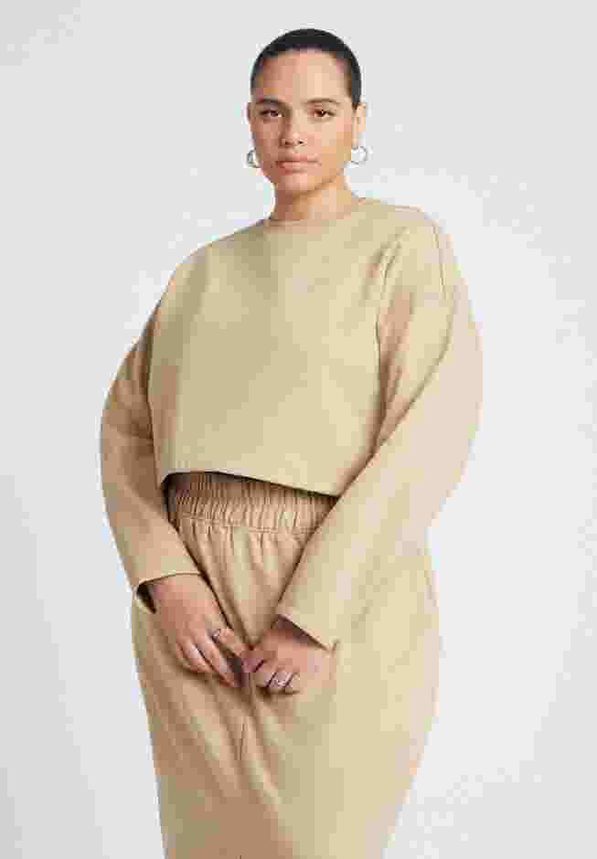 Oversized Cropped Sweatshirt image number 0