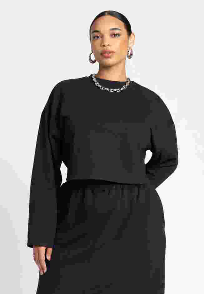 Oversized Cropped Sweatshirt image number 0