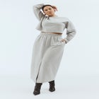 Oversized Cropped Sweatshirt image number null