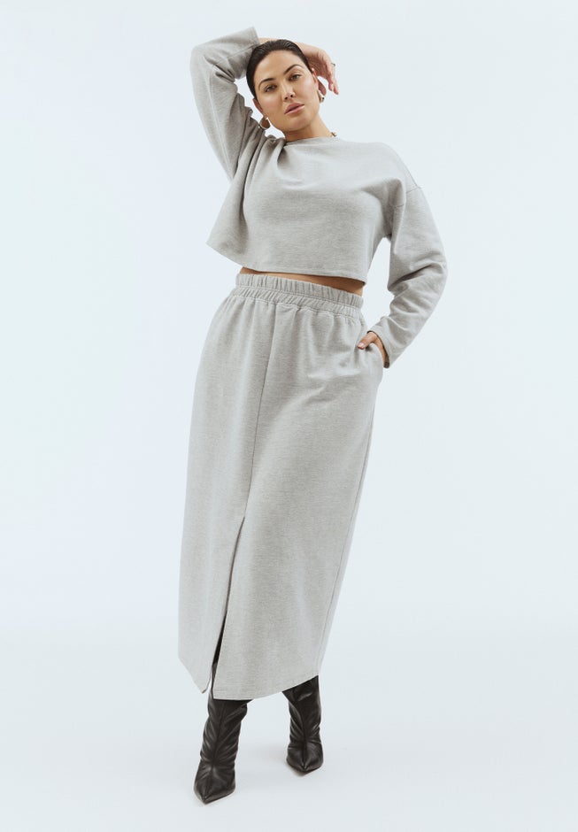 Oversized Cropped Sweatshirt image number 0