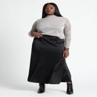 Shine Textured Turtleneck Top image number null