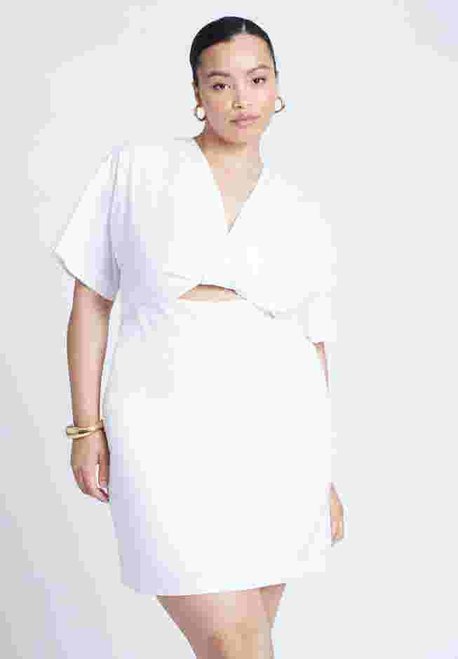 Poplin Twist Mini Dress image number 3