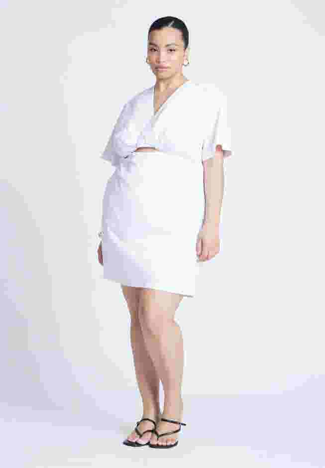 Poplin Twist Mini Dress image number 0