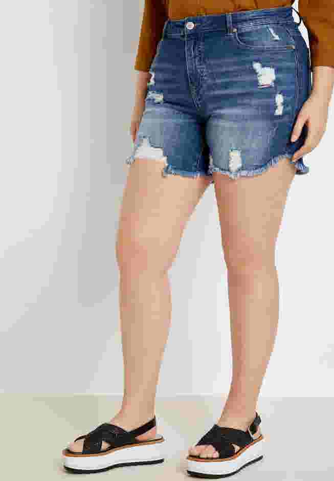 Distressed Denim Short image number 0