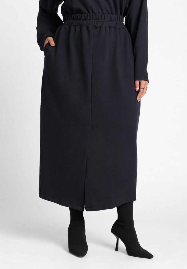 Maxi French Terry Skirt image number 1