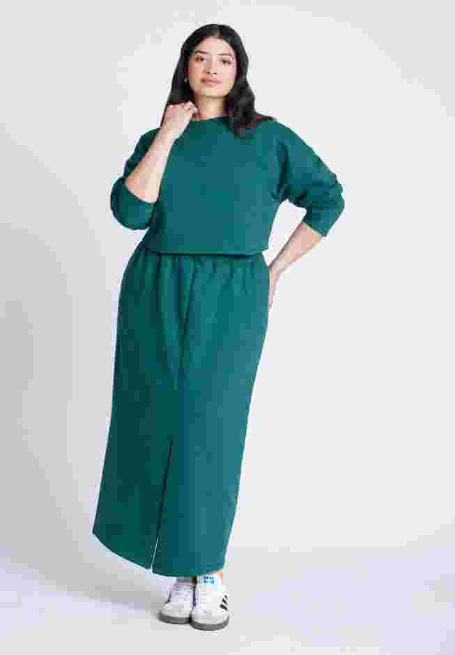 Maxi French Terry Skirt image number 0