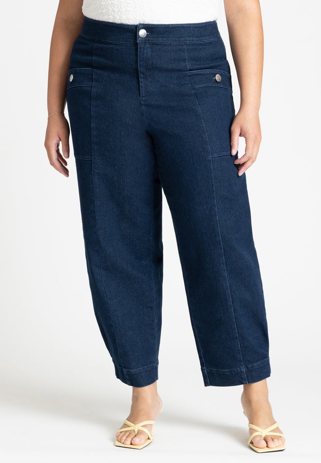 Patch Pocket Denim Trouser image number null