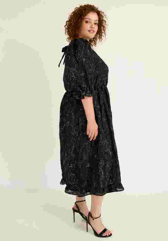 Metallic Jacquard Dress image number 2