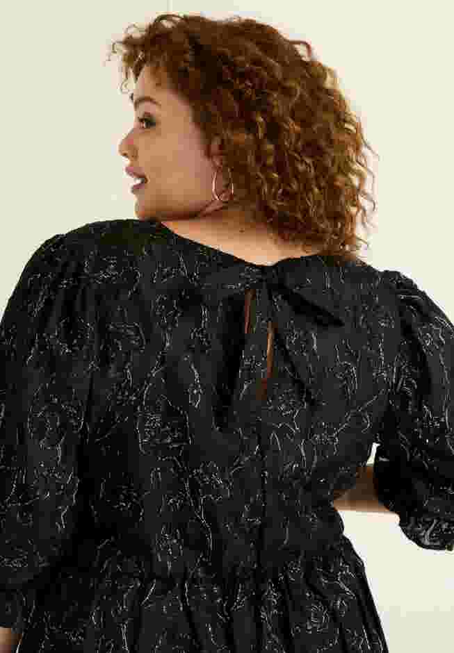 Metallic Jacquard Dress image number 3