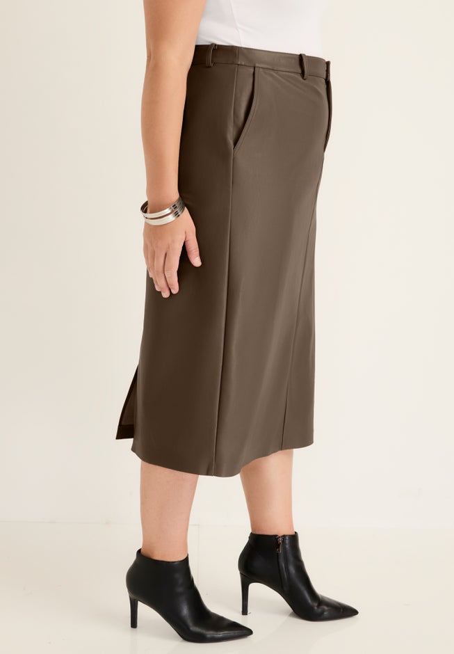 Faux Leather Skirt image number 2