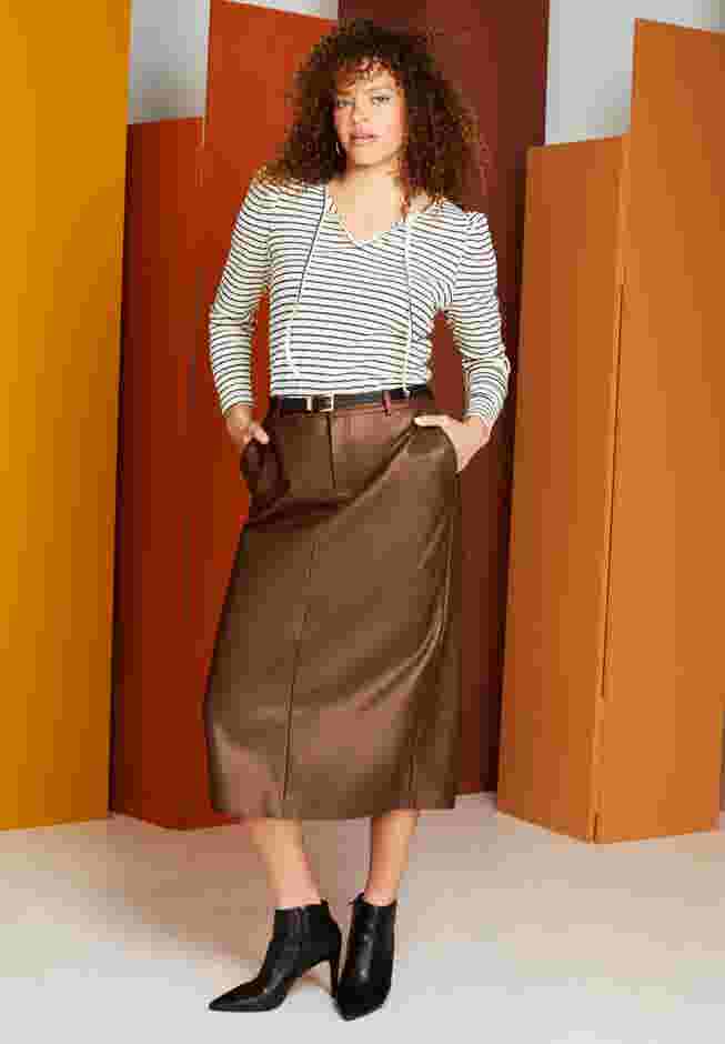 Faux Leather Skirt image number 0