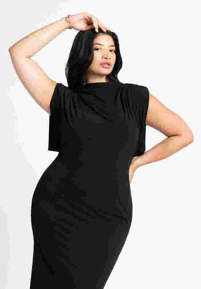 Funnel Neck Midi Dress image number 2