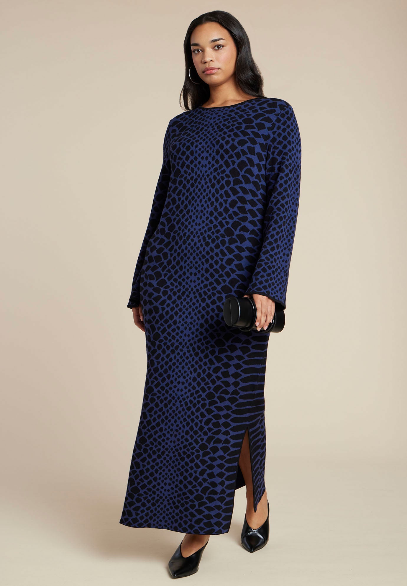 Wide Sleeve Sweater Dress image number 2