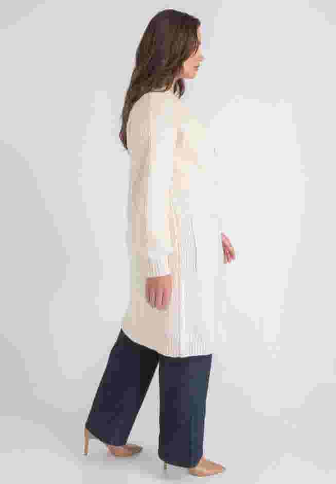 Midi-Length Button-Down Cardigan image number 3
