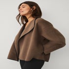 Open Drape Front Boxy Jacket image number 2