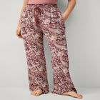 Wide-Leg Sleep Pant with Tassel Drawstring image number null