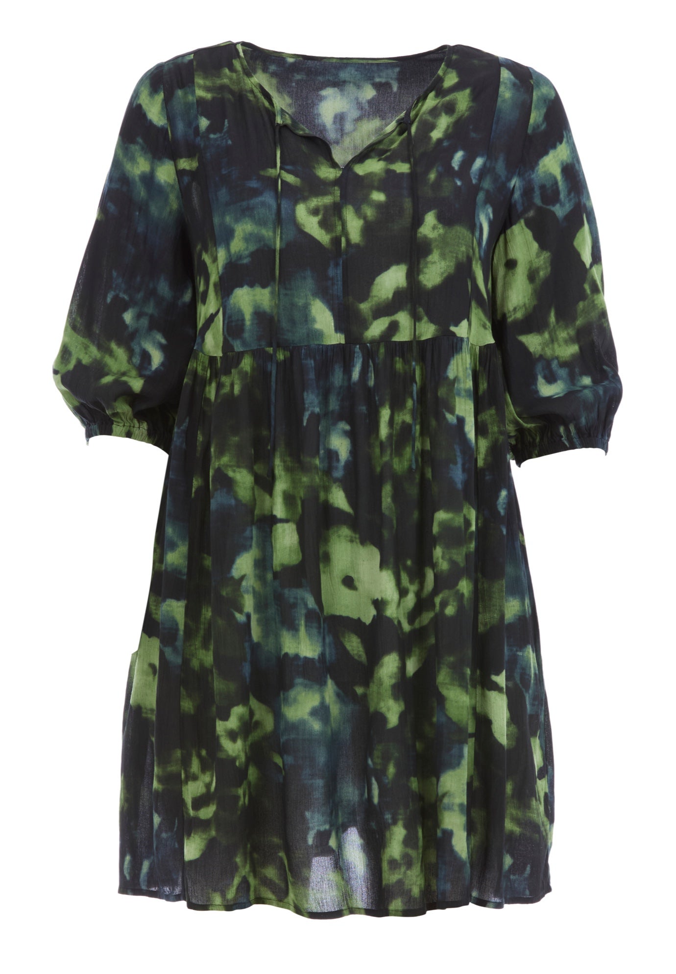 Crinkle Keyhole Empire Dress image number 3