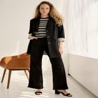 Short Sleeve Fine Knit Pullover image number null