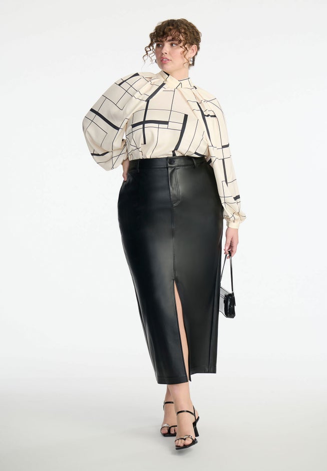 Draped Sleeve Printed Top image number null