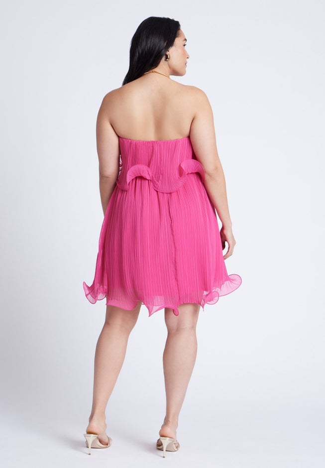 Ruffle Hem Mini Dress image number 2
