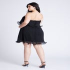 Ruffle Hem Mini Dress image number null