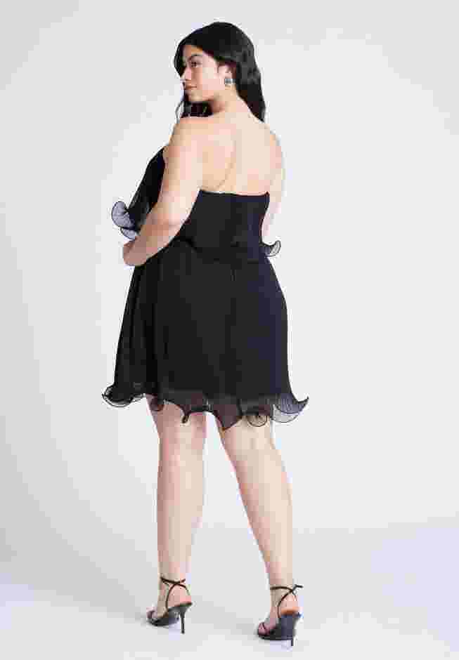 Ruffle Hem Mini Dress image number 1