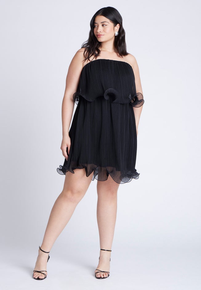 Ruffle Hem Mini Dress image number 3