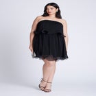 Ruffle Hem Mini Dress image number null