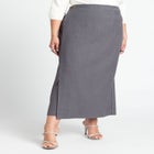 Maxi Structured Wrap Skirt image number null