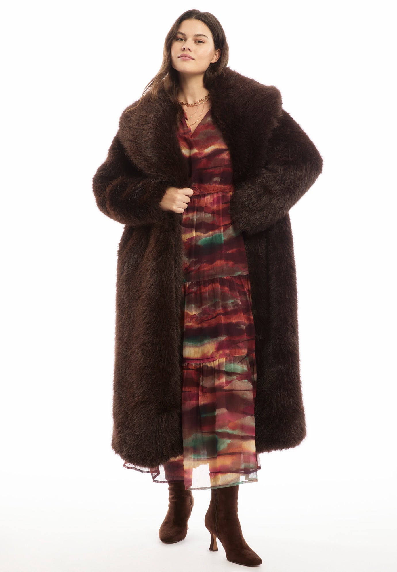 Shaggy Faux Fur Coat image number 0