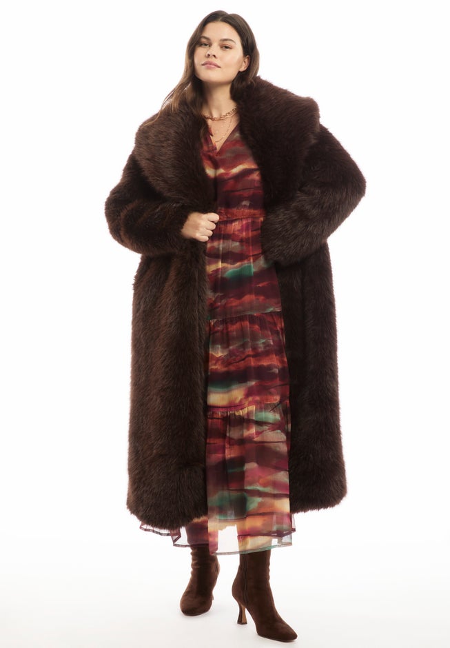Shaggy Faux Fur Coat image number 0