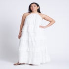 Lace Detail Aline Dress image number null